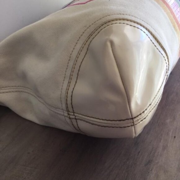 Coach Poppy Legacy Rainbow Striped Sequin Tote Bag, 3 Hangtags Model No. 19615 - Picture 7 of 13